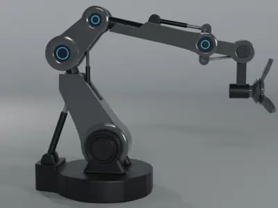 Robotic Arm 3D model 11