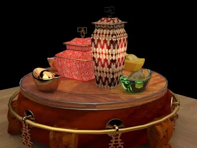 Chinese vase 3D model purchase