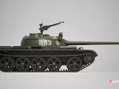T-54 tank  3D model