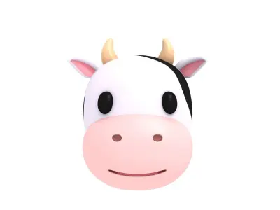 Cow Head 3D model