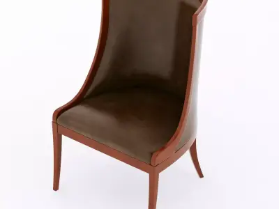 leather armchair 3D model buy