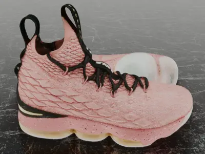 NIKE LEBRON 15 ALL STAR 3D SHOES Low-poly 3D model