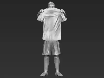 Lionel Messi 3D printing ready stl obj formats 3D print model 3D print model
