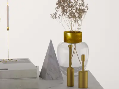 Decorative set 3D model