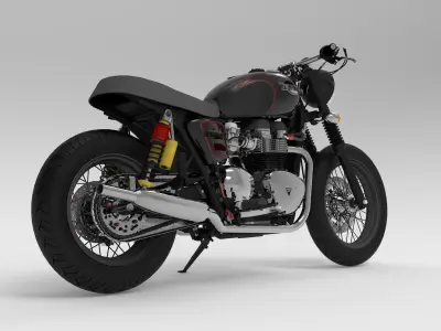Triumph Bonneville Motorcycle 3D model