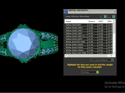 LUXURY SOLITAIRE ENGAGEMENT RING 3D PRINTABLE MODEL 3D print model