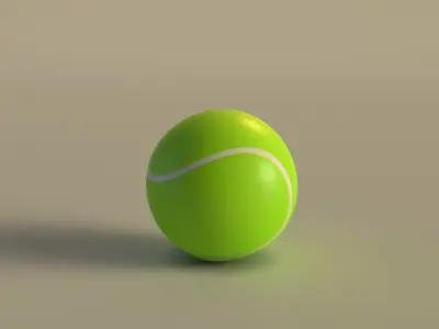 SPORT---TENNIS---Ball tennis ball Free low-poly 3D model