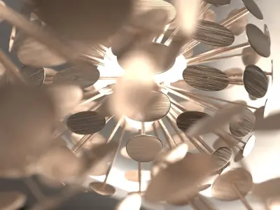 Ceiling decorative chandelier 3D model