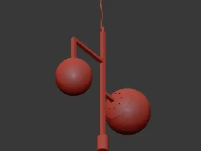 Orsjo Decostick Pendant Light 3D model