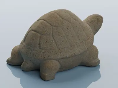 Sandstone turtle 3D model