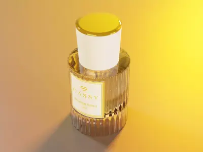 Realistic 3D Model Chloe Eau de Parfum 30ml Glass Bottle 3D model