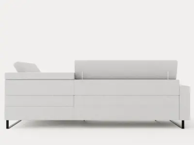 Corner Sofa Bed LIVIO Right Low-poly 3D model