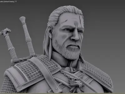 Geralt of Rivia  Monster Slayer in Legendary Detail 3D print model