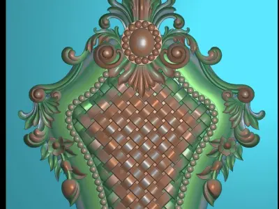 3d neoclassical door 3D print model