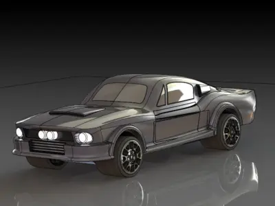 Ford Mustang 1967 Eleanor Free 3D print model