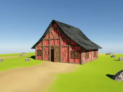 Barn Storage House Free 3D model