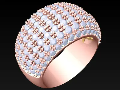 Diamond Ring - Womens Rings - N816454 3D print model