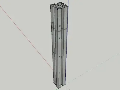 RCCB PILLARS 3D model
