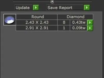 Bezel Earring Ring Set 2440 3D print model