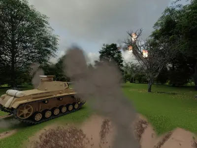 Panzer III with interior 3D model