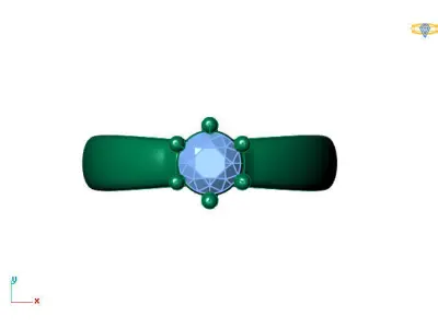 Women Ring 3DM Womens Ring 3d models 3D print model 3D print model 41