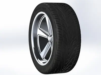 Custom wheels US Mags Bandit Concave for your scale model 3D print model