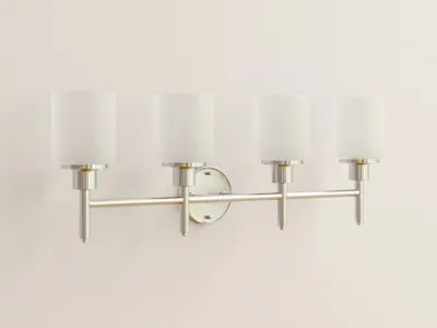 Jorelys 4 - Light Satin Nickel Vanity Light Free 3D model