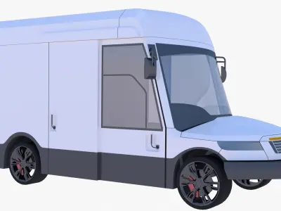 Oshkosh delivery van 3D model