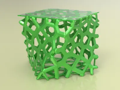 Weaverbird Voronoi Parametric Furniture Design Grasshopper Rhino 3D model