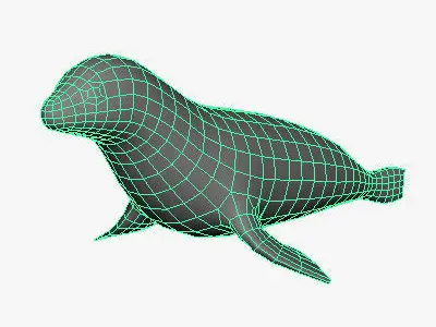 Low Poly Seal Low-poly 3D model