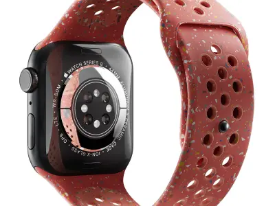 Apple Watch Series 9 Nike Sport Band Magic Ember 3D model