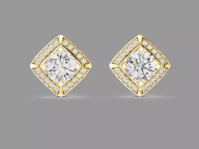 Diamond Earrings  3D print model