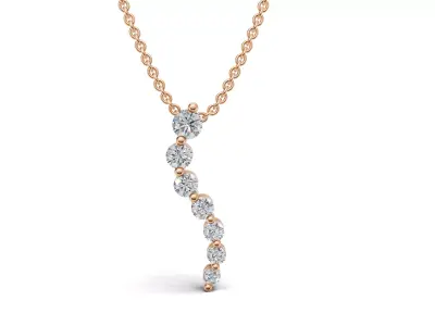 AV 734 Diamond Womens Journey of Life Pendant 3D print model