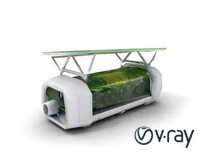 EcoLift Solaris Vertical Farm Aircraft model pack Low-poly 3D model