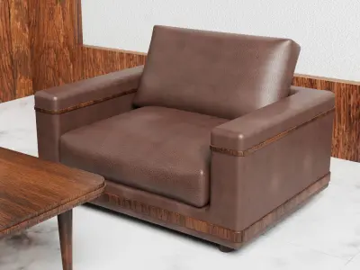 Sofa Set living room 3D model