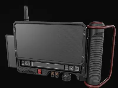 Sci fi Device Gps Scanner Low-poly 3D model
