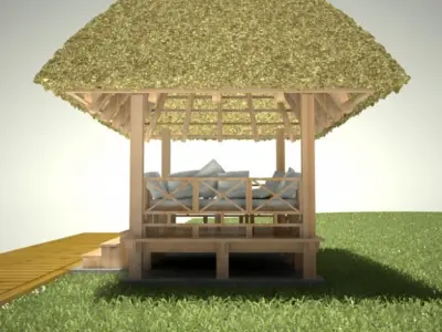 Gazebo 03 3D model