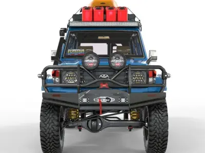 Generic land cruiser series 71 long chassis FBX 3D model