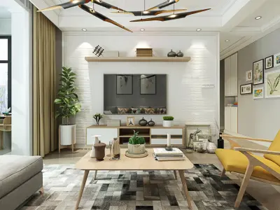 living room 3D model