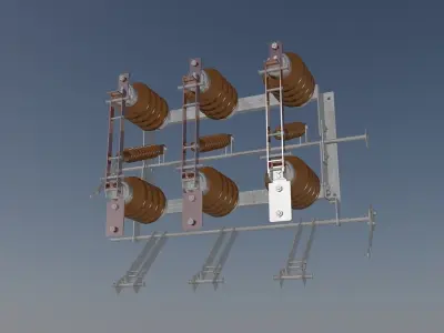 Medium voltage disconnecting switch - ROMzK-20 Free 3D model