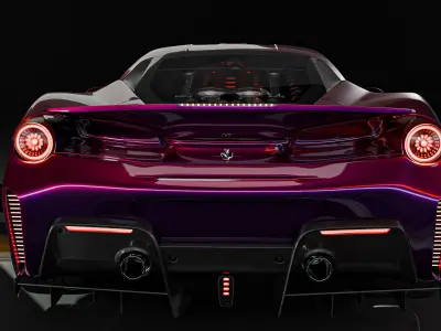 Ferrari 488 Pista 3D model