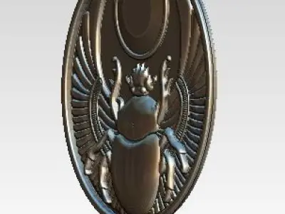 Scarab pendant HighDetailed 3D print model
