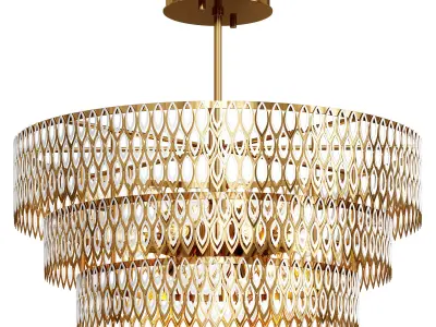  Petal Chandelier 3D model