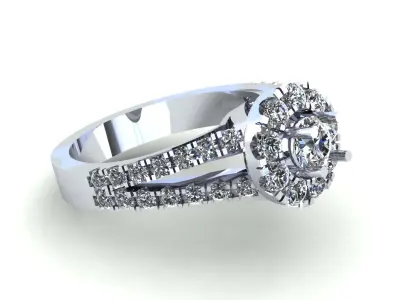 Solid Love Wedding Ring 371 3D print model
