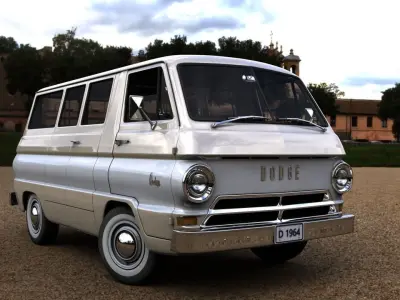 DODGE A100 COMPACT WINDOW  1964 3D model