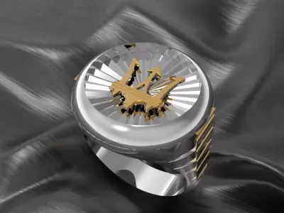 MSRTI CAR RING LOGO  3D print model