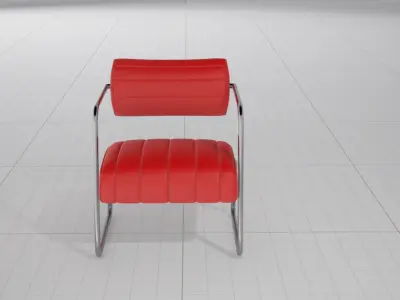 Eileen Gray Bonaparte Chair UE4 3D model
