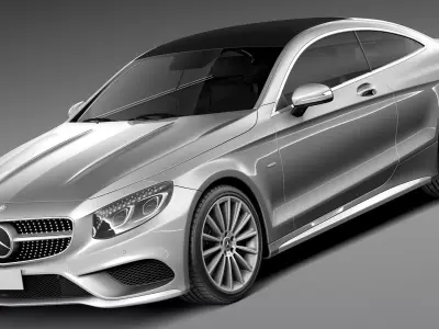 Mercedes-Benz S-Class Coupe 2015 3D model