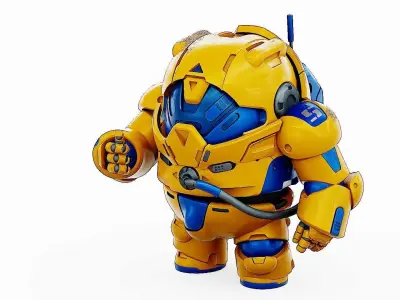 AMONG US CHARACTER-G  Rigged for Unreal Engine - Unity - MIXAMO  3D model