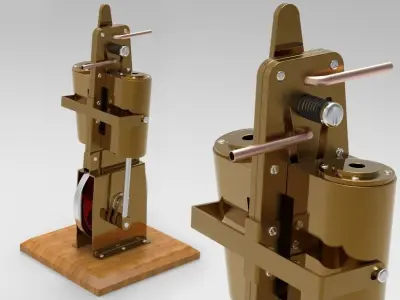 Steam Engine 3D model